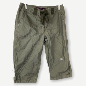 Gloria Vanderbilt Womans Army Green Knee-Length Capri/Crop Pants Size 6